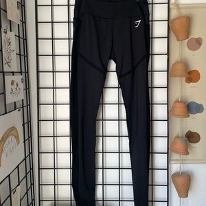 Medium Black Gymshark Leggings w/ Mesh Detail